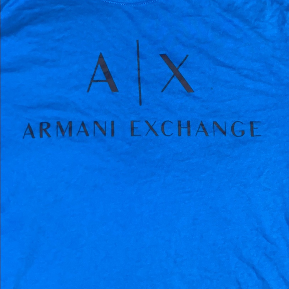Blue Armani exchange shirt